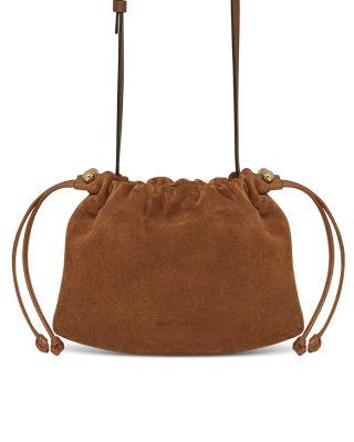 Charlotte Drawstring Suede Crossbody Bag by STRATHBERRY