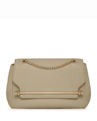 East West Mini Leather Shoulder Bag by STRATHBERRY