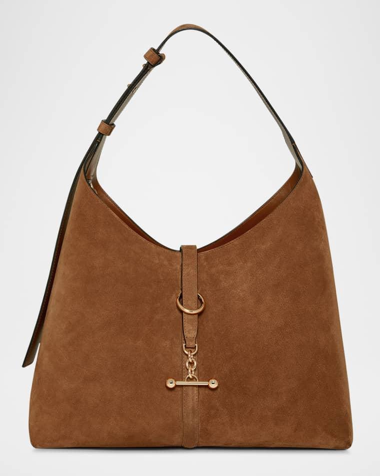 Kite Toggle Suede Hobo Bag by STRATHBERRY