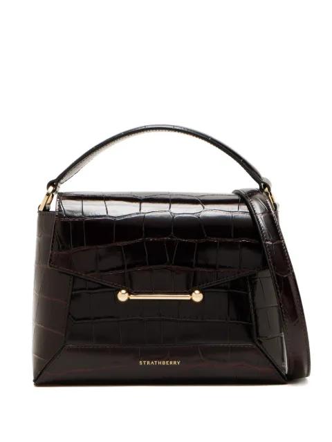Mosaic croc-effect tote bag by STRATHBERRY