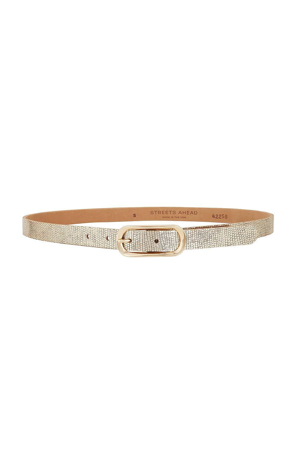 Streets Ahead Aurelle Belt in Metallic Gold by STREETS AHEAD