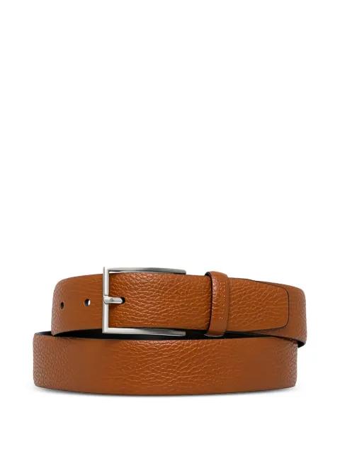 textured leather belt by STRELLSON
