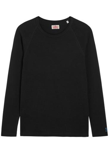 Ribbed stretch-cotton T-shirt by STRETCH FRAISE