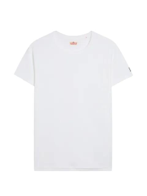 raglan-sleeve ribbed t-shirt by STRETCH FRAISE