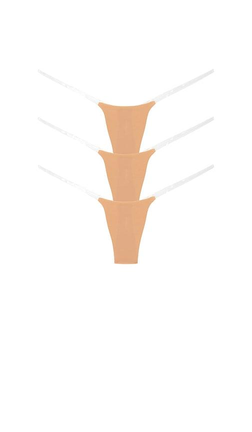 Stringys 3-pack Nude Invisible Underwear in Nude by STRINGYS