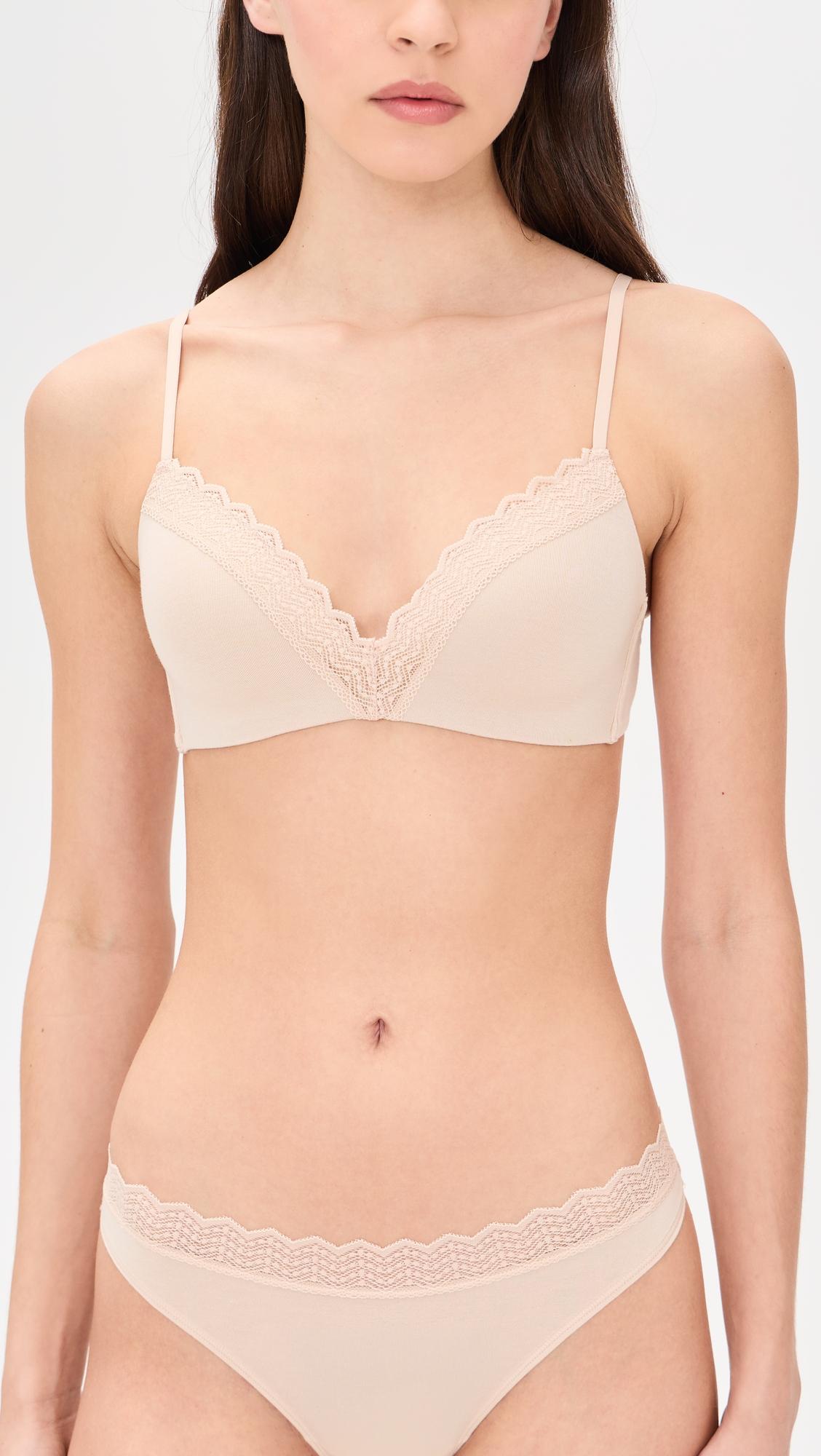 Zig Zag Lace Demi Bra by STRIPE & STARE