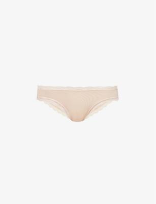 High-rise lace stretch-jersey briefs by STRIPE&STARE