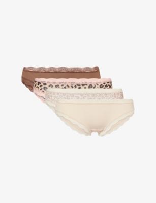 The Original Leopard-Pattern Pack of Four Stretch-Modal Briefs by STRIPE&STARE