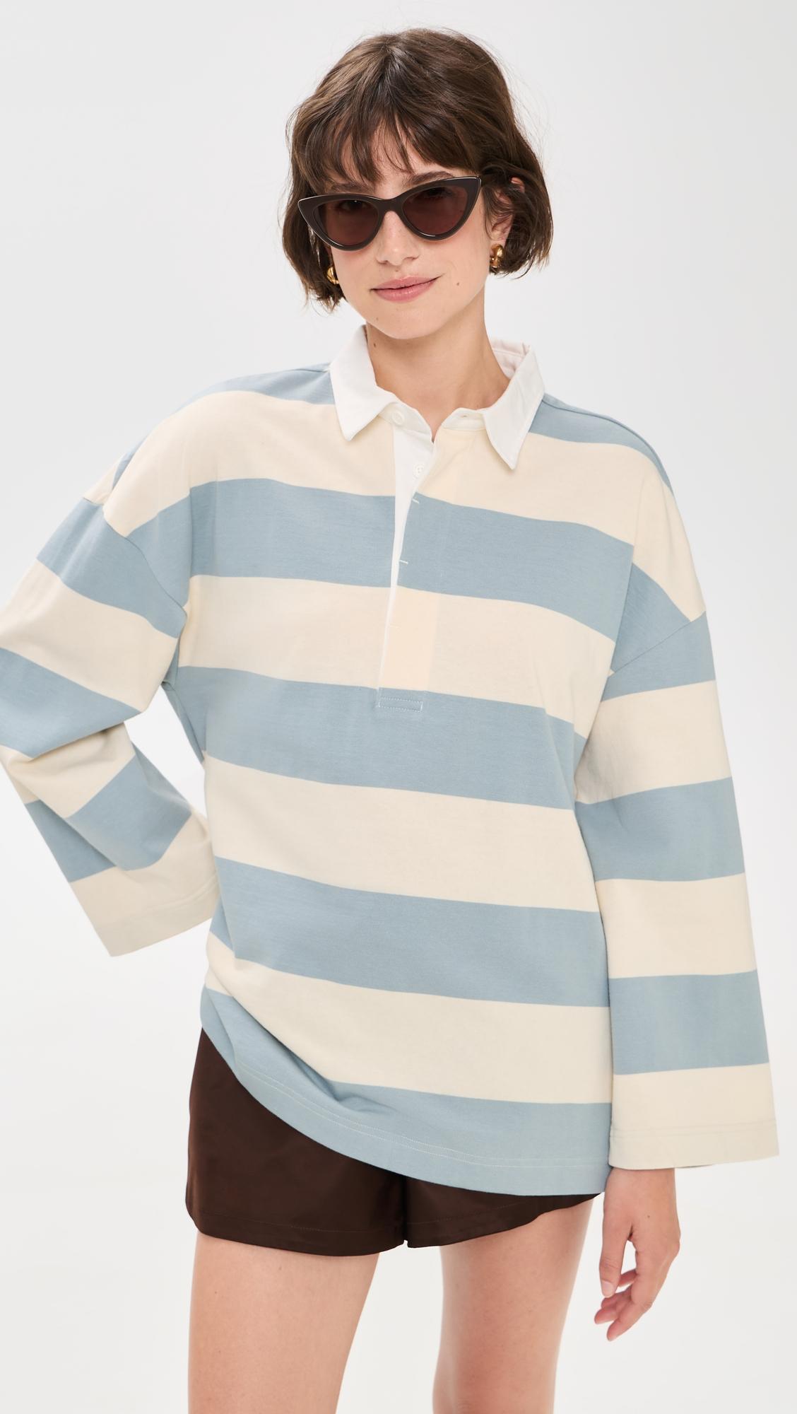 Chester Long Sleeve Rugby Shirt by STRUT THIS