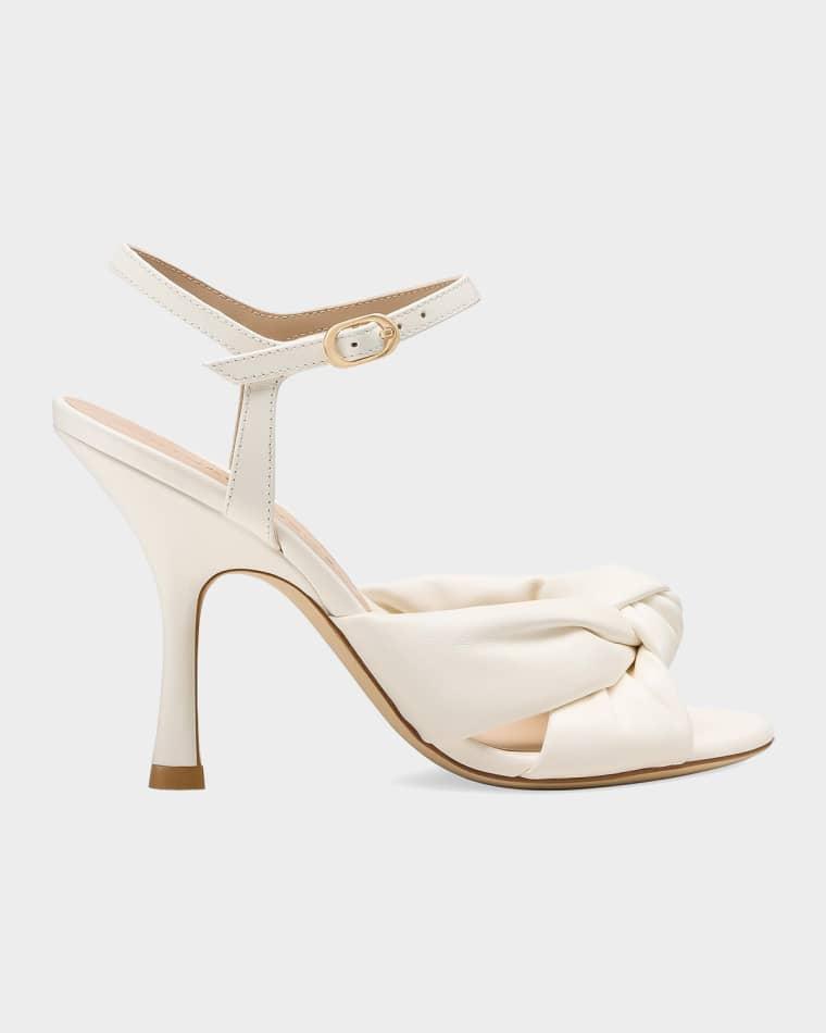 100mm Soplaya Leather Ankle-Strap Sandals by STUART WEITZMAN