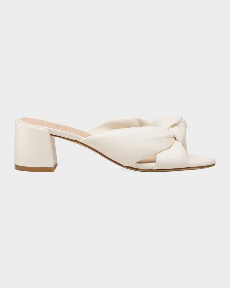 50mm Soplaya Leather Mule Sandals by STUART WEITZMAN