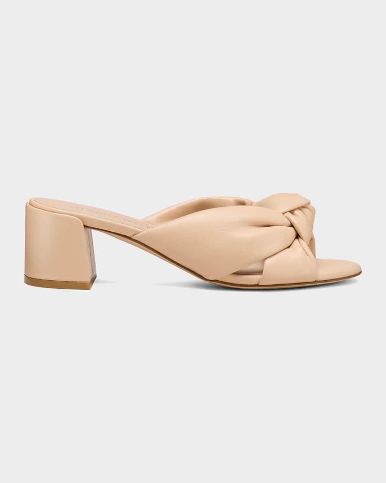 50mm Soplaya Leather Mule Sandals by STUART WEITZMAN