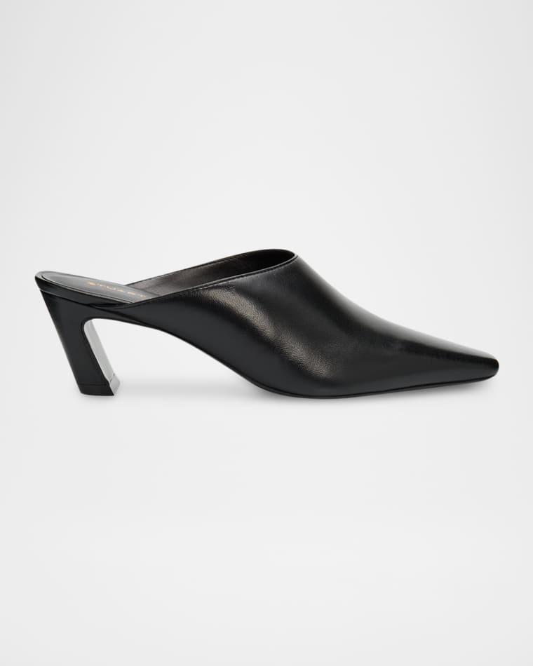 50mm Stassi Leather Mules by STUART WEITZMAN