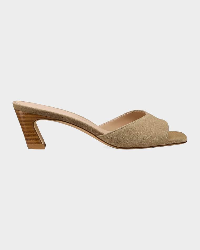50mm Stassi Suede Mules by STUART WEITZMAN