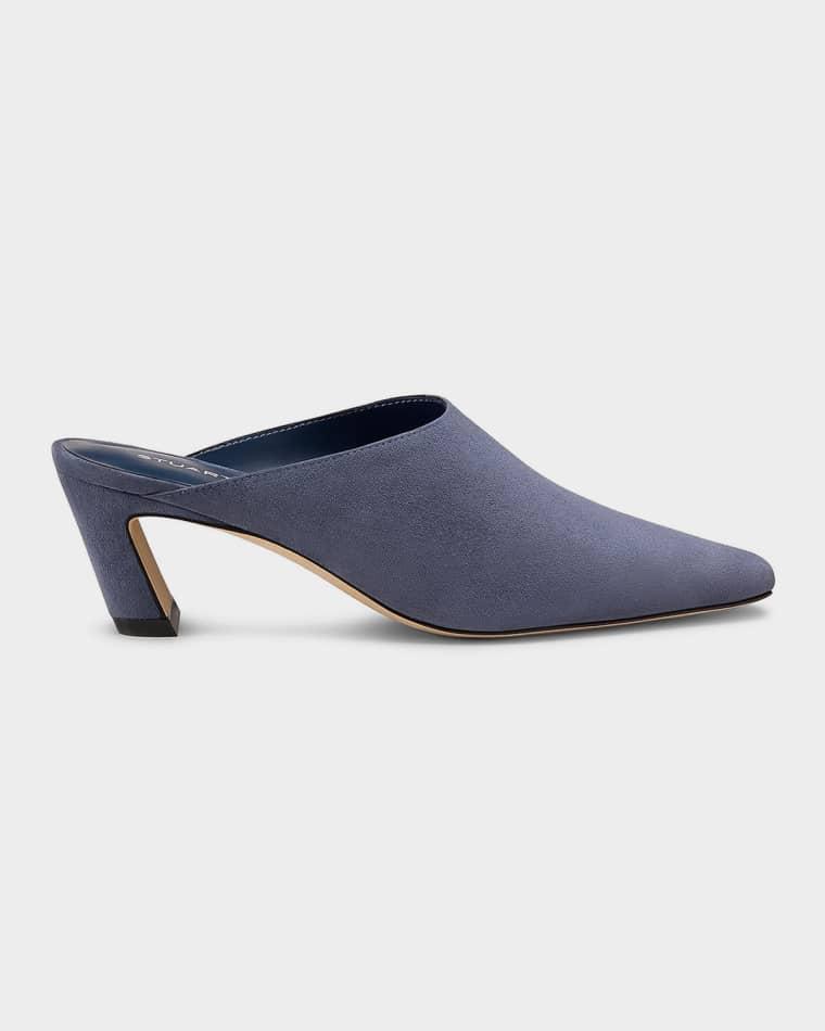50mm Stassi Suede Mules by STUART WEITZMAN