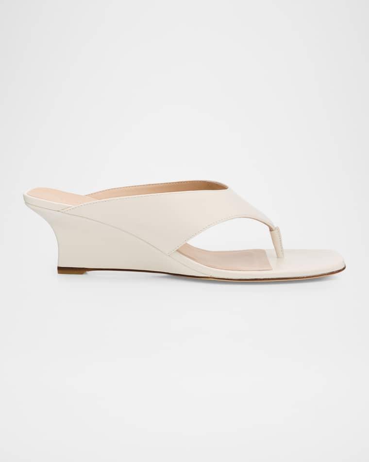 50mm Vinnie Leather Thong Sandals by STUART WEITZMAN