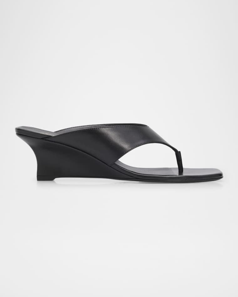 50mm Vinnie Leather Thong Sandals by STUART WEITZMAN