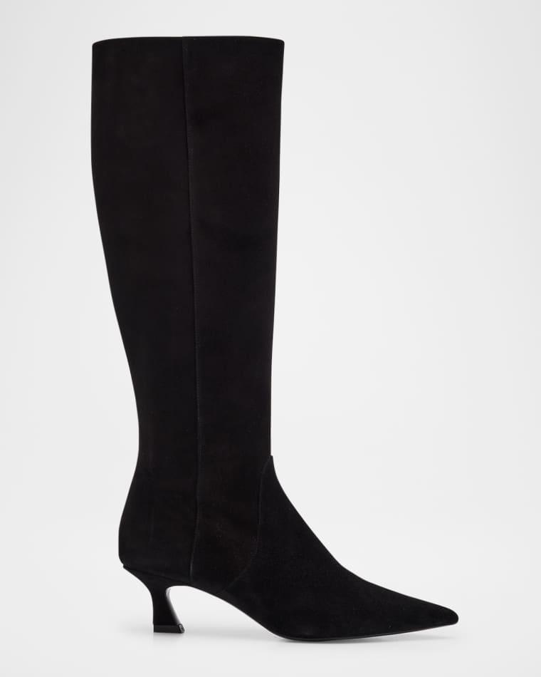 50mm Vinnie Suede Knee-High Boots by STUART WEITZMAN