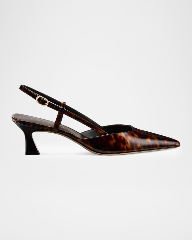50mm Vinnie Tortoiseshell Slingback Pumps by STUART WEITZMAN