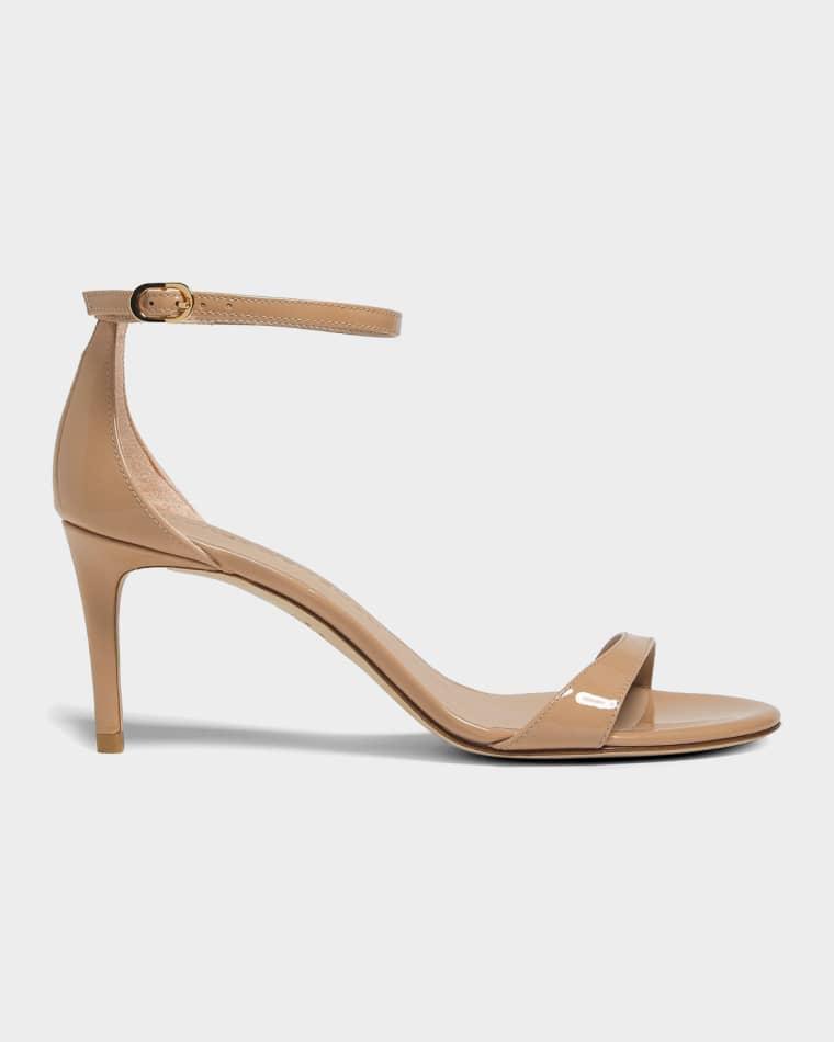 75mm Nudist II Patent Leather Sandals by STUART WEITZMAN