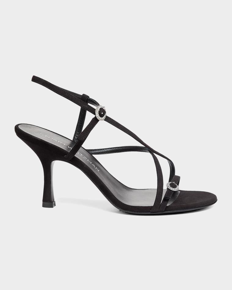 85mm Kensington Suede Strappy Sandals by STUART WEITZMAN