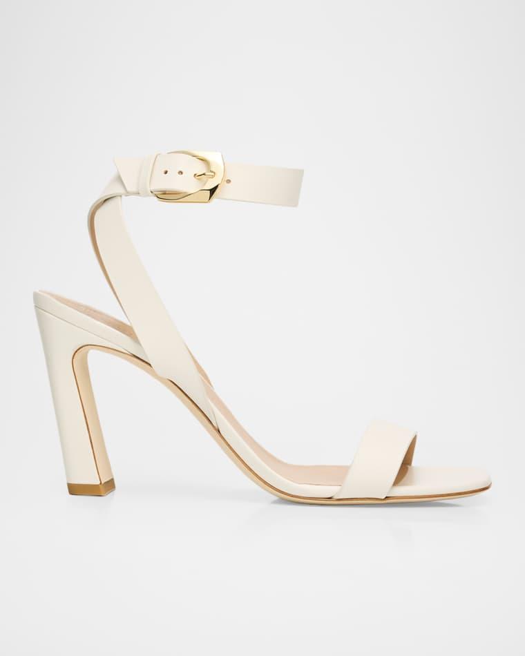 85mm Sai Leather Ankle-Strap Sandals by STUART WEITZMAN