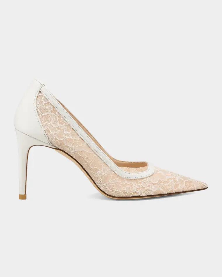 85mm Stuart Power Lace Pumps by STUART WEITZMAN