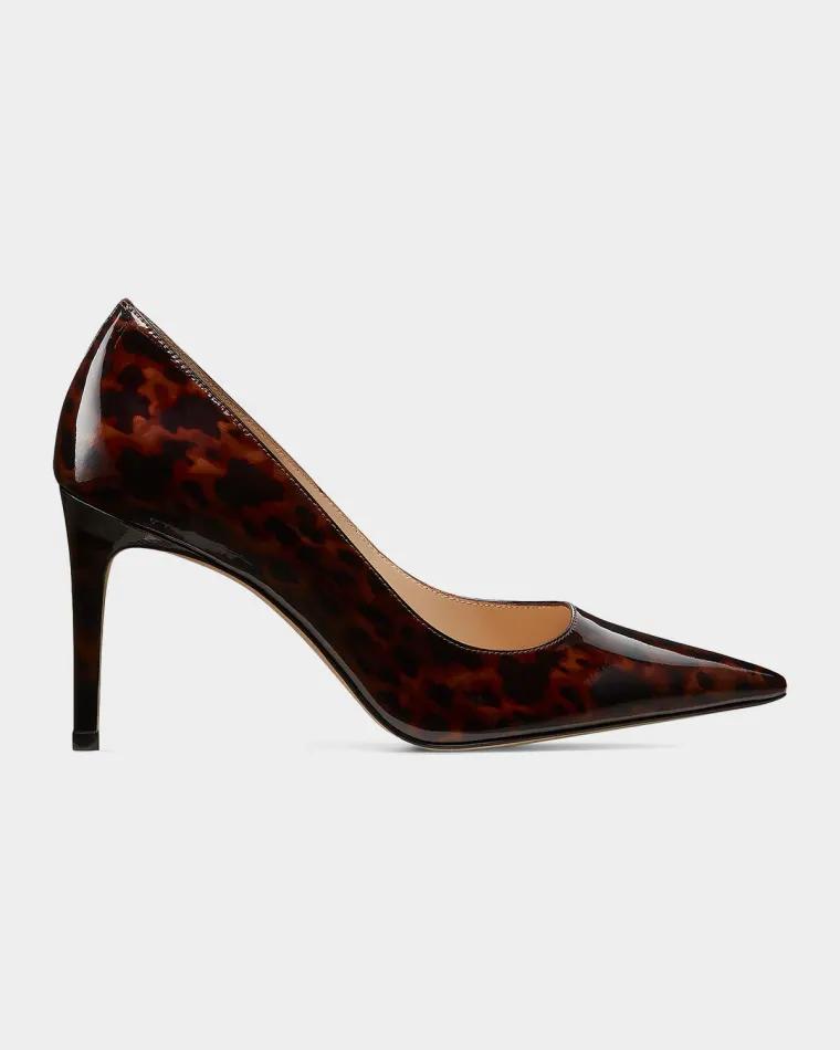 85mm Stuart Power Leather Pumps by STUART WEITZMAN