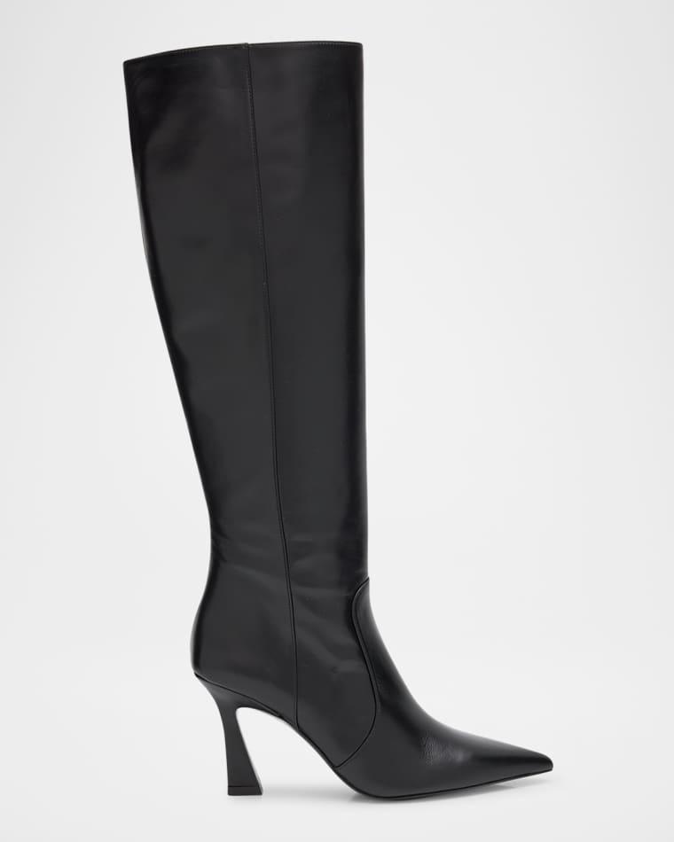 85mm Vinnie Leather Booties by STUART WEITZMAN