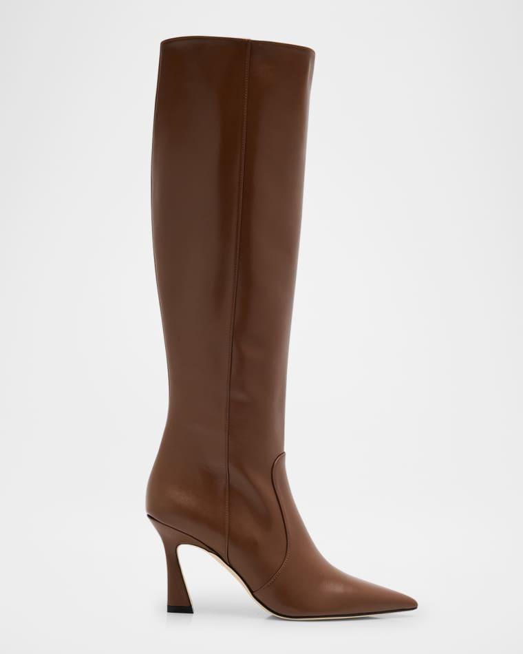 85mm Vinnie Patent Leather Knee-High Boots by STUART WEITZMAN
