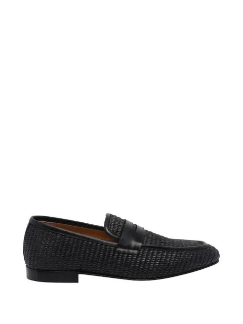 Dino almond-toe loafers by STUART WEITZMAN