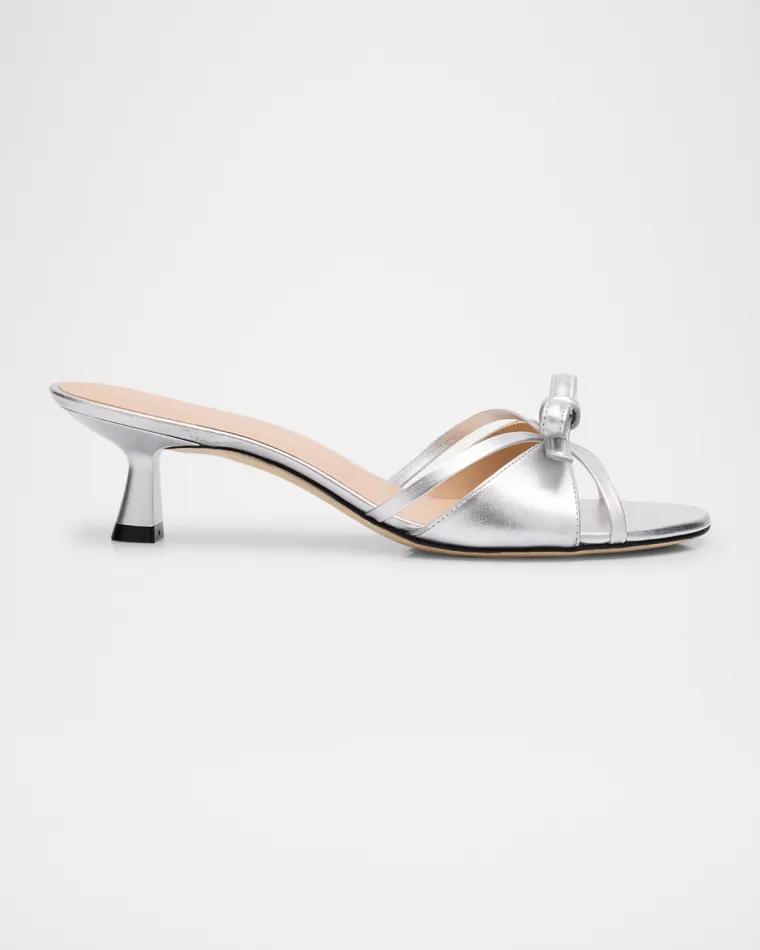 Felicity 50 Bow-Top Slide Sandals by STUART WEITZMAN