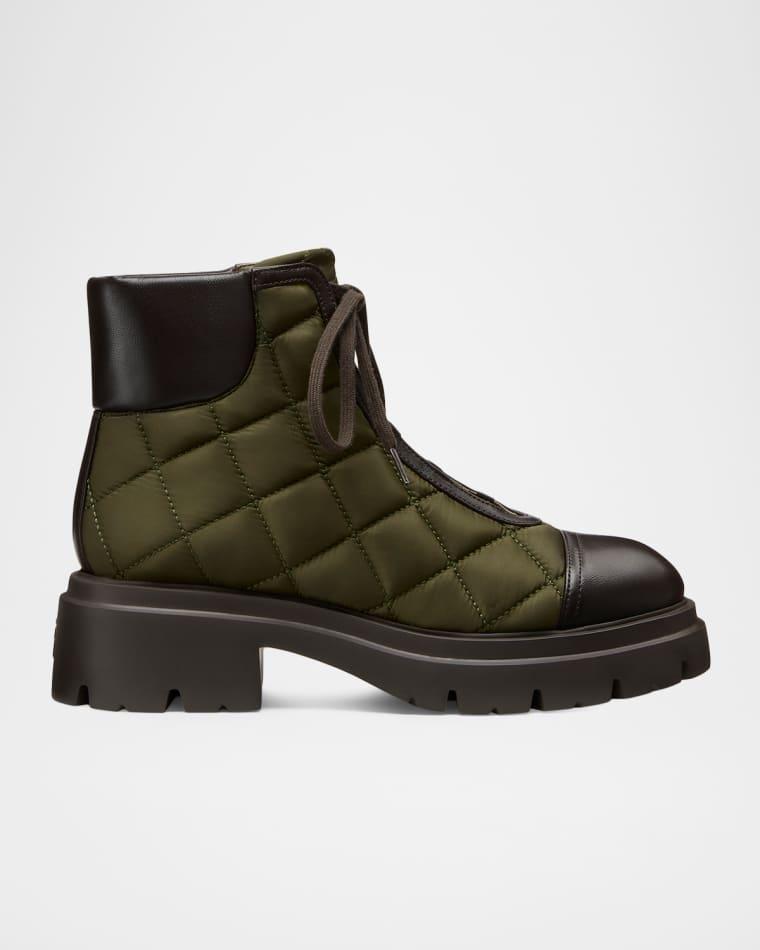 Hudson Quilted Combat Boots by STUART WEITZMAN