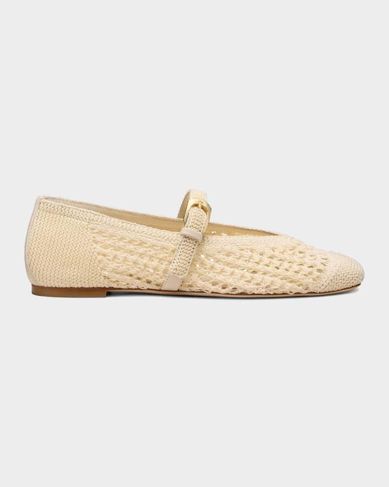 Leora Woven Mary Jane Ballerina Flats by STUART WEITZMAN