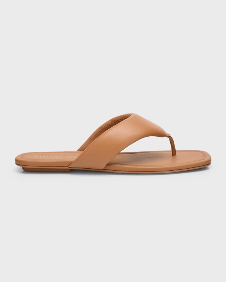 Maui Padded Leather Thong Sandals by STUART WEITZMAN
