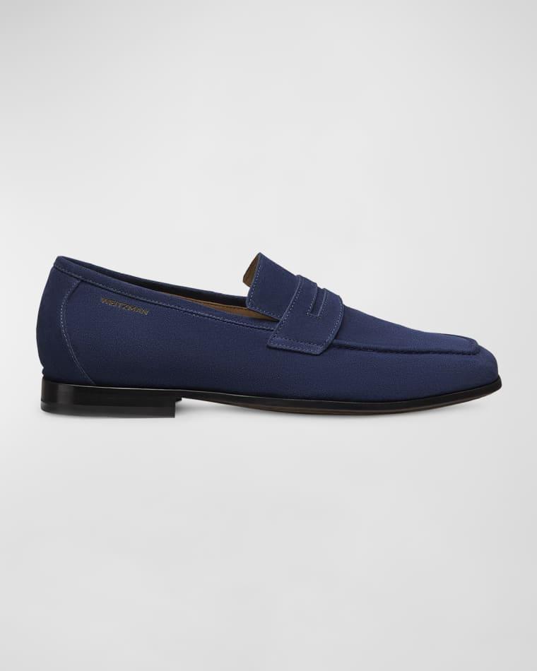 Men's Club Suede Penny Loafers by STUART WEITZMAN