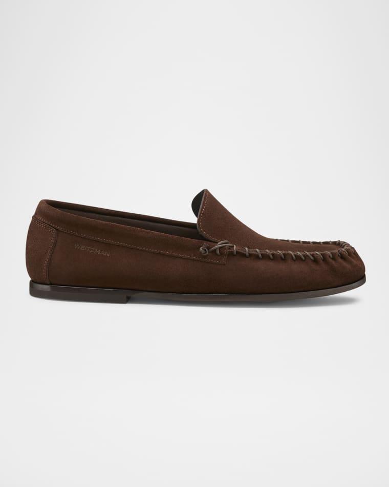Men's Montauk Suede Venetian Moccasins by STUART WEITZMAN