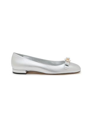Metallic Leather Flat Ballerinas by STUART WEITZMAN
