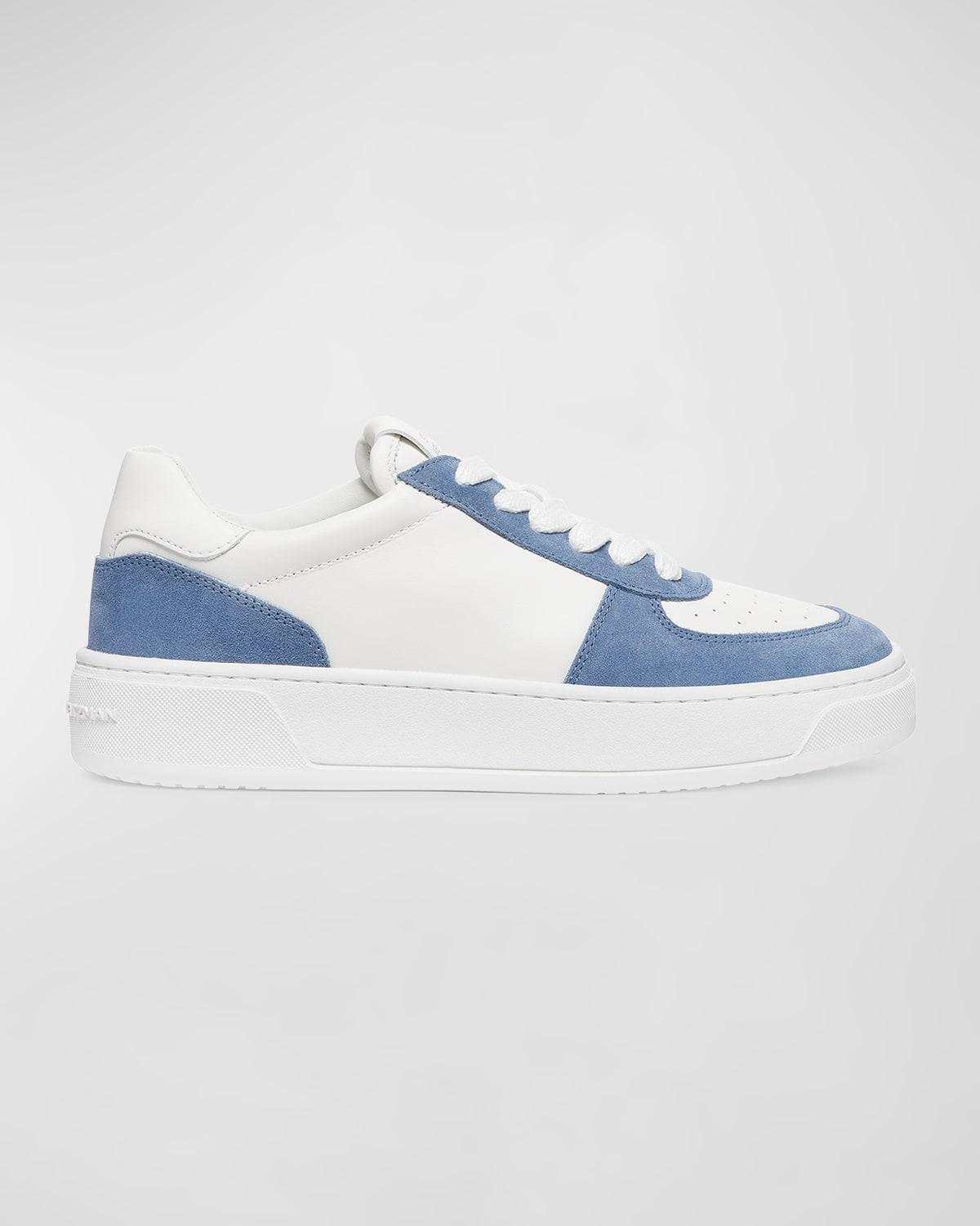 Mixed Leather Courtside Low-Top Sneakers by STUART WEITZMAN