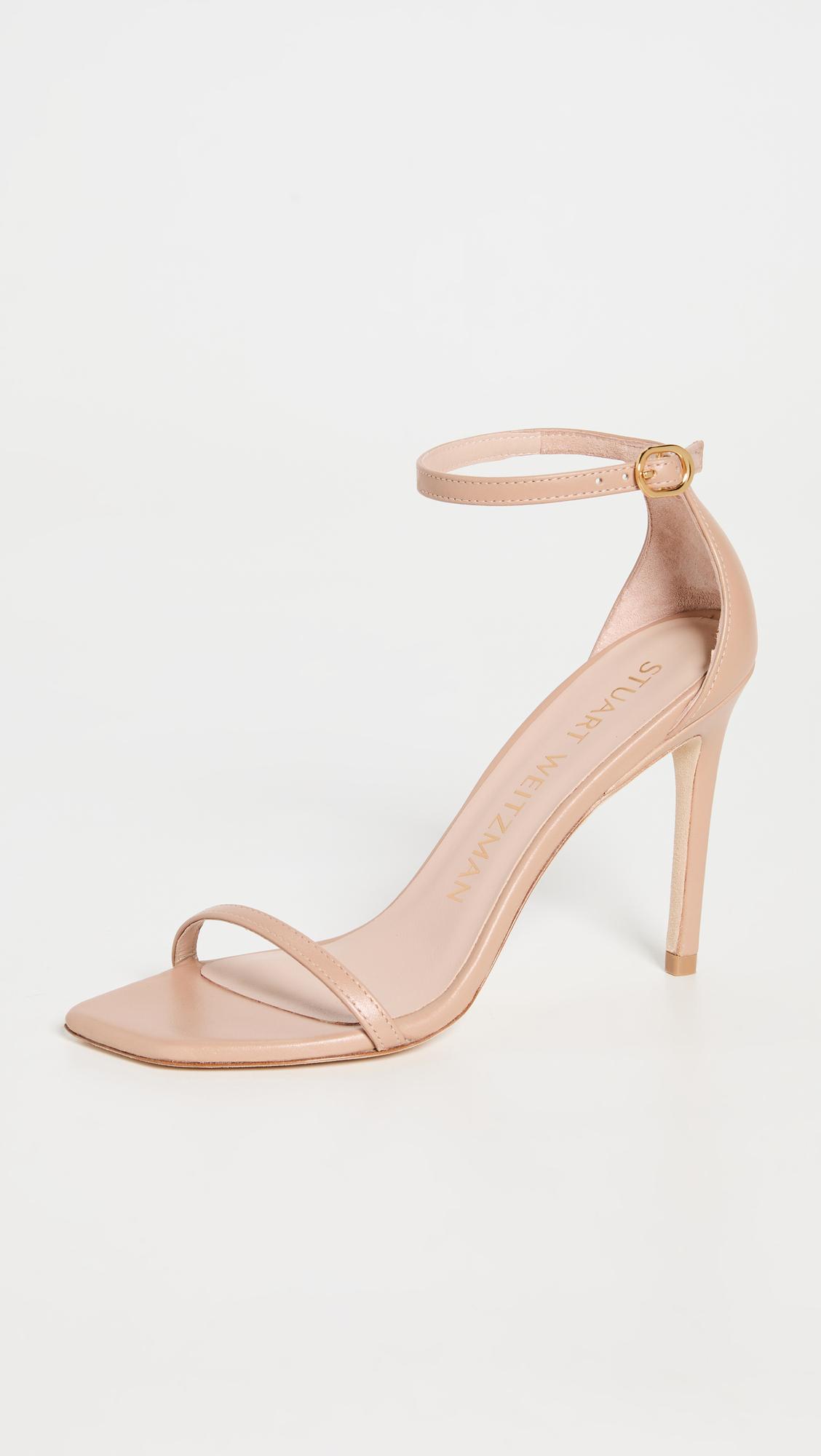 Nudistcurve 100 Smooth Leather Sandals by STUART WEITZMAN