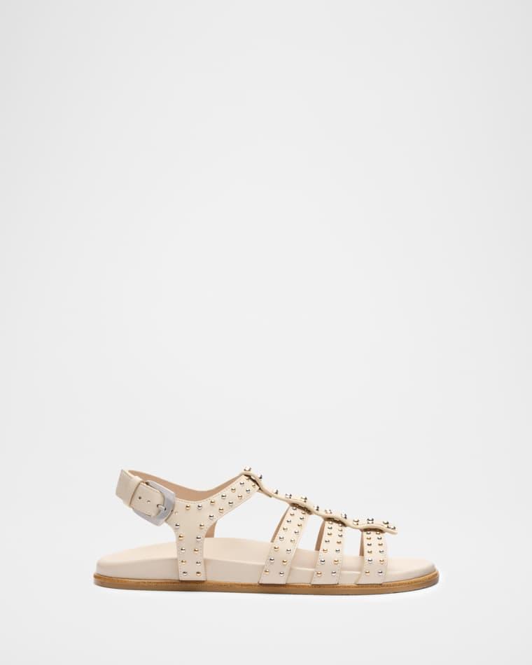 Perry Studded Leather Fisherman Sandals by STUART WEITZMAN