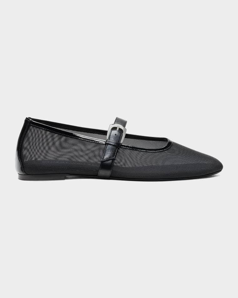 Sai Bareitall Mesh Ballerina Flats by STUART WEITZMAN