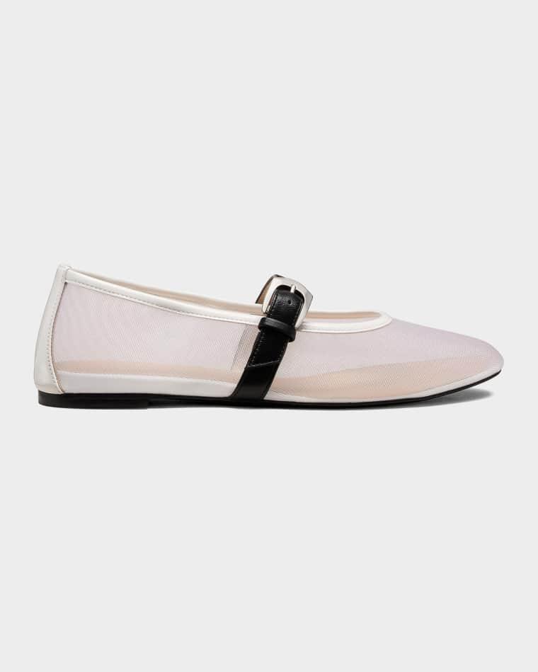 Sai Bareitall Mesh Ballerina Flats by STUART WEITZMAN