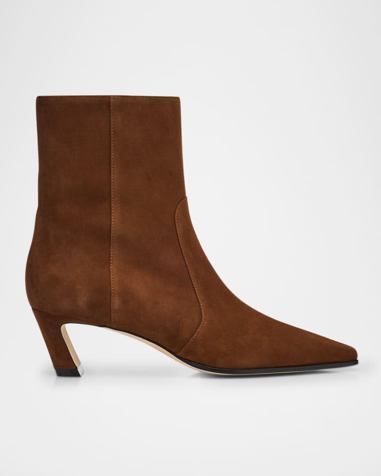 Stassi Suede Zip Booties by STUART WEITZMAN