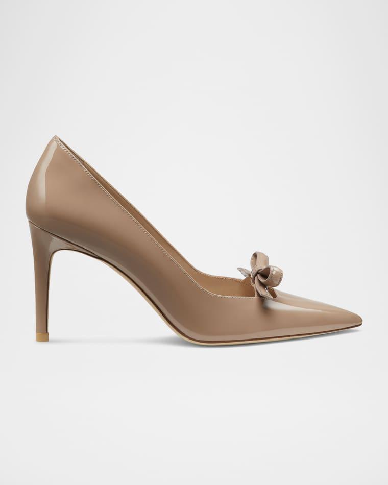 Stuart Felicity Patent Bow Pumps by STUART WEITZMAN