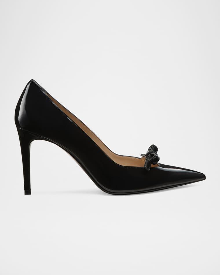 Stuart Felicity Patent Bow Pumps by STUART WEITZMAN