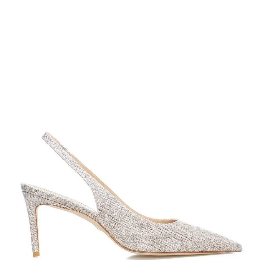 Stuart Weitzman 75 Leather Slingbacks by STUART WEITZMAN