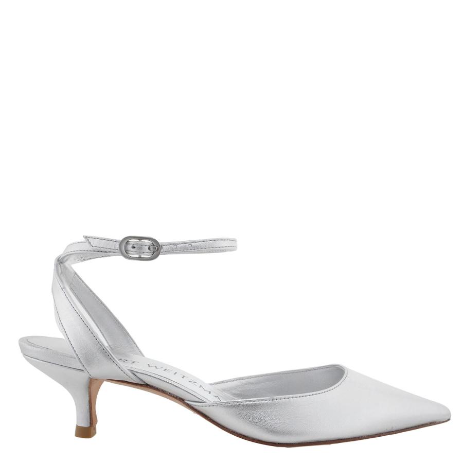 Stuart Weitzman Barelythere 50 Kitten Heel Pumps by STUART WEITZMAN