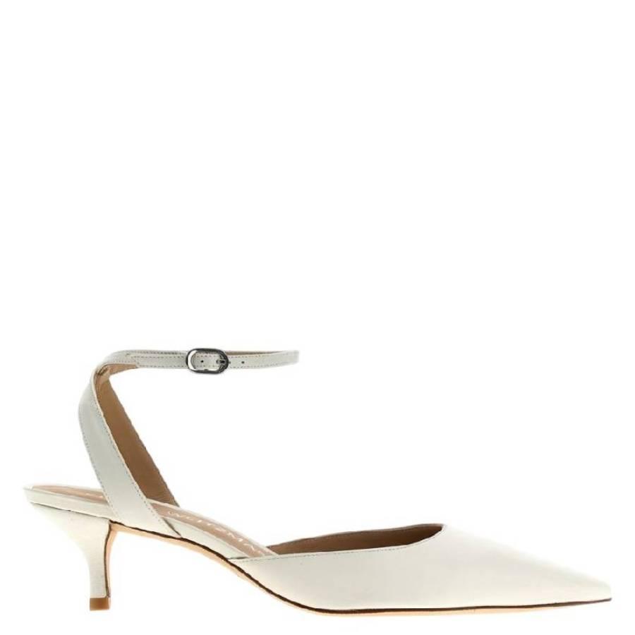 Stuart Weitzman Barelythere 50 Leather Pumps by STUART WEITZMAN