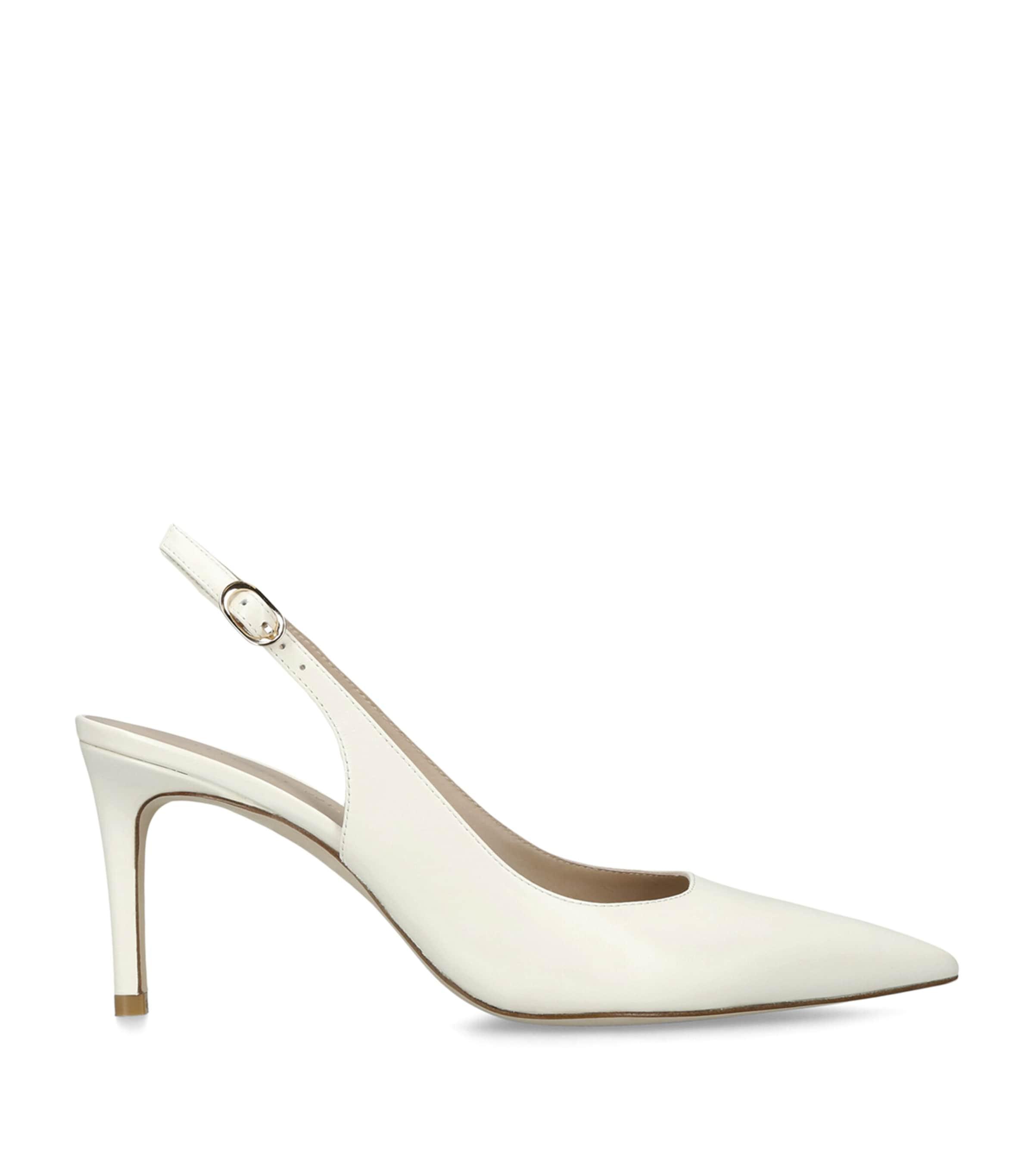 Stuart Weitzman Leather Power Slingback Pumps 75 by STUART WEITZMAN